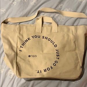 Extra Large FIGS tote canvas